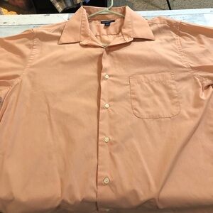 Croft & Barrow Orange Casual Button Down Shirt